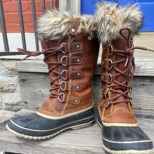 Sorel fur waterproof boots
